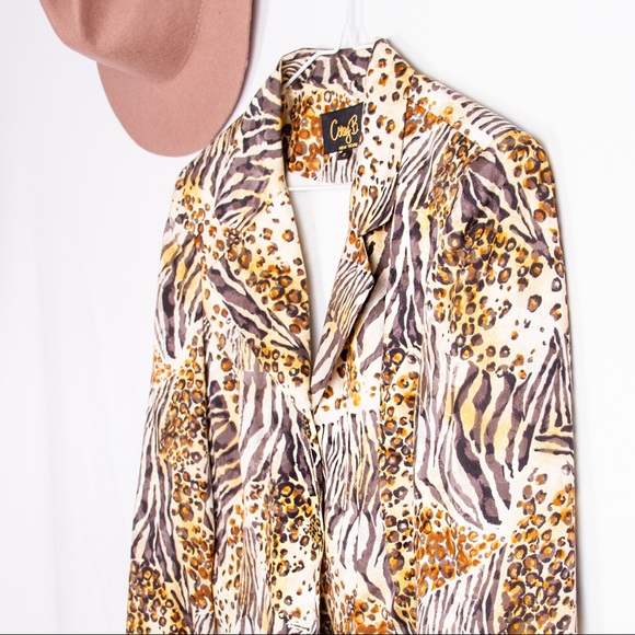 Corey B New York Mixed Animal Print Blazer - Picture 2 of 10